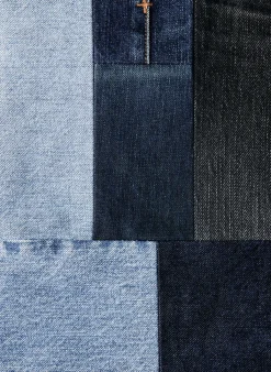 Women Imogene + Willie love fades recycled denim tote