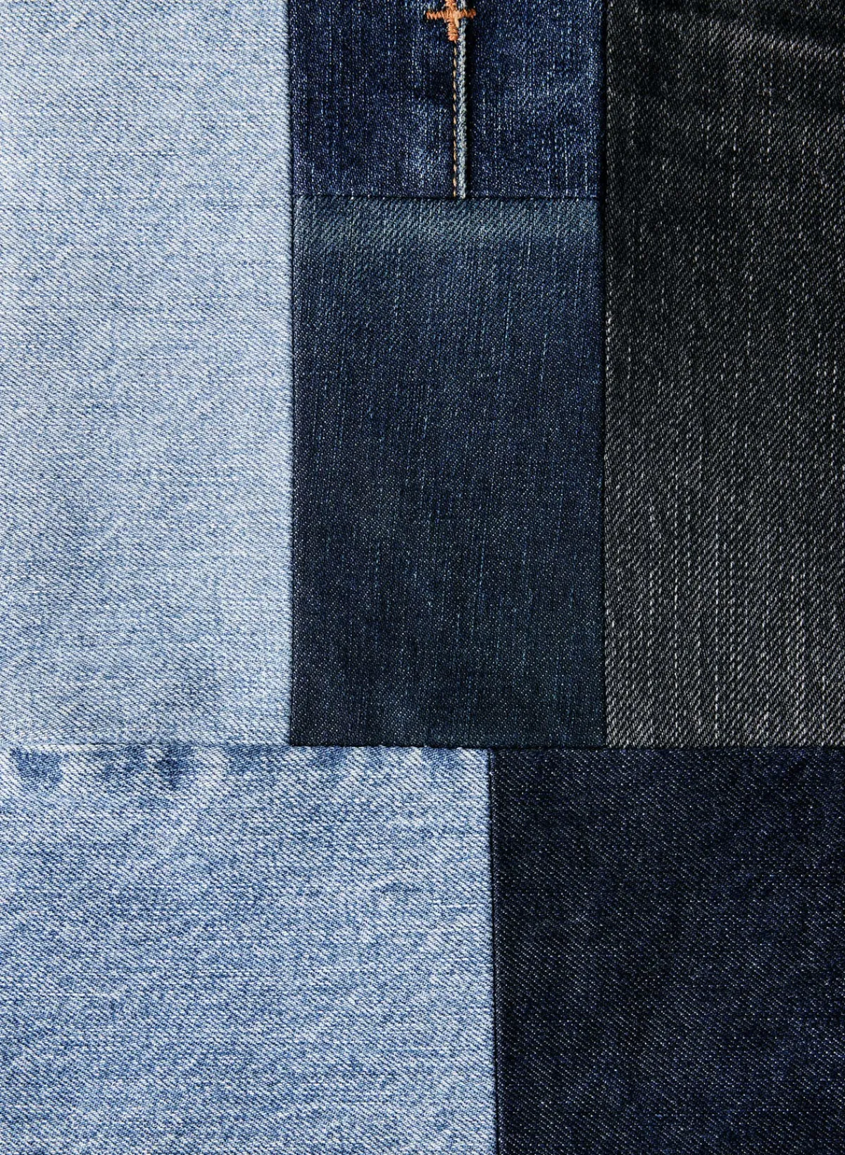 Women Imogene + Willie love fades recycled denim tote