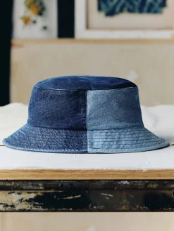 Women Imogene + Willie love fades recycled denim bucket hat
