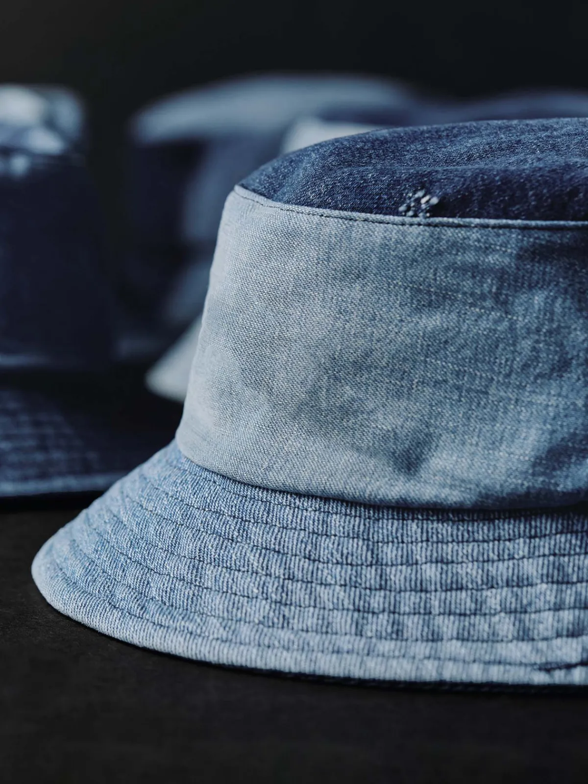 Women Imogene + Willie love fades recycled denim bucket hat