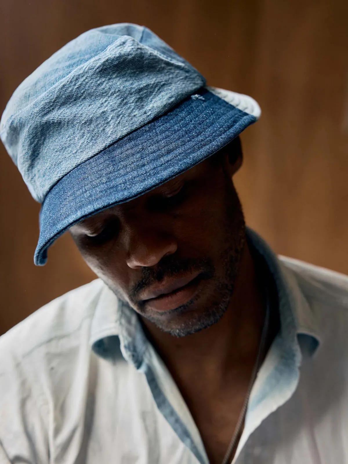 Women Imogene + Willie love fades recycled denim bucket hat