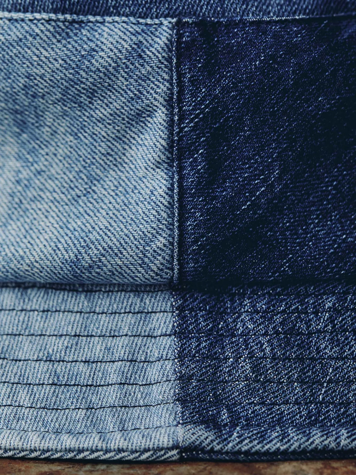 Women Imogene + Willie love fades recycled denim bucket hat