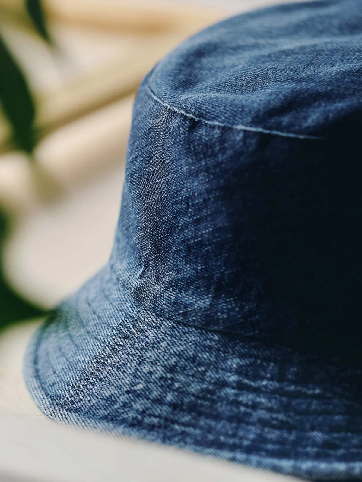 Women Imogene + Willie love fades recycled denim bucket hat