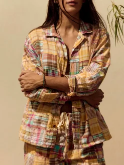 Women Imogene + Willie madras jacket in townsend