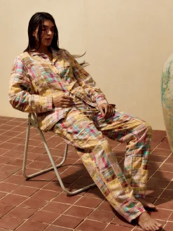Women Imogene + Willie madras jacket in townsend