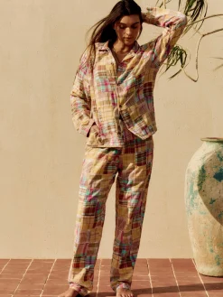 Women Imogene + Willie madras jacket in townsend