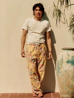 Imogene + Willie madras lounge pant in townsend