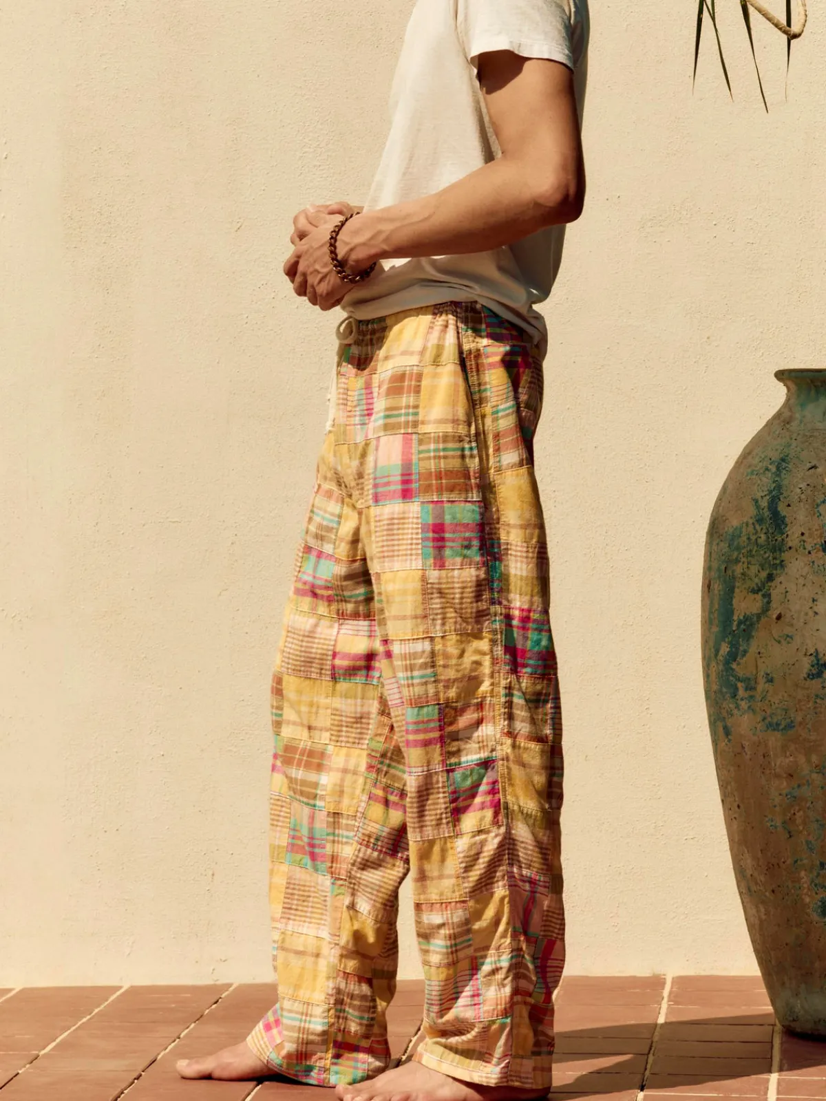 Imogene + Willie madras lounge pant in townsend