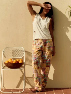 Women Imogene + Willie madras lounge pant in townsend
