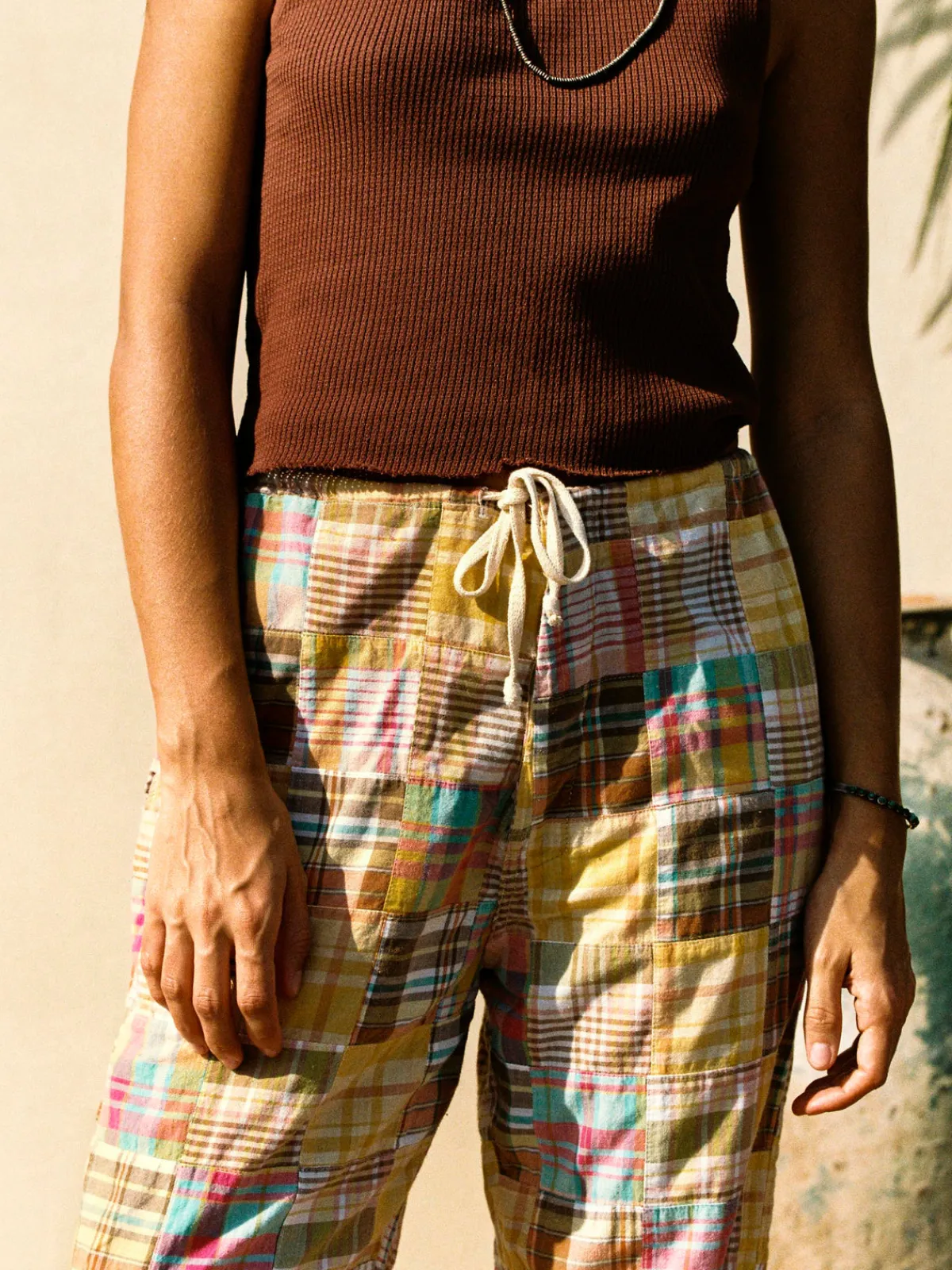 Women Imogene + Willie madras lounge pant in townsend