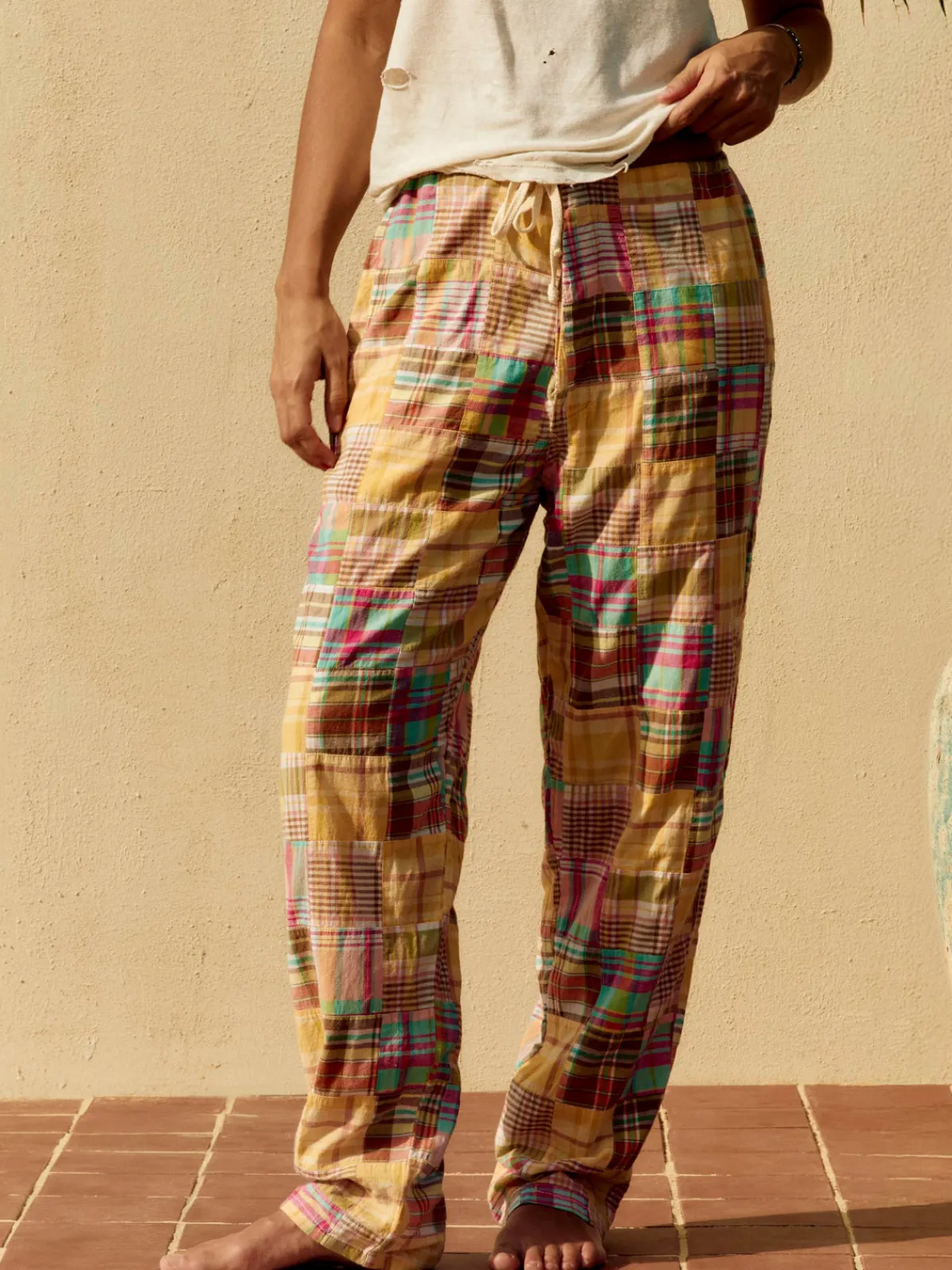 Women Imogene + Willie madras lounge pant in townsend