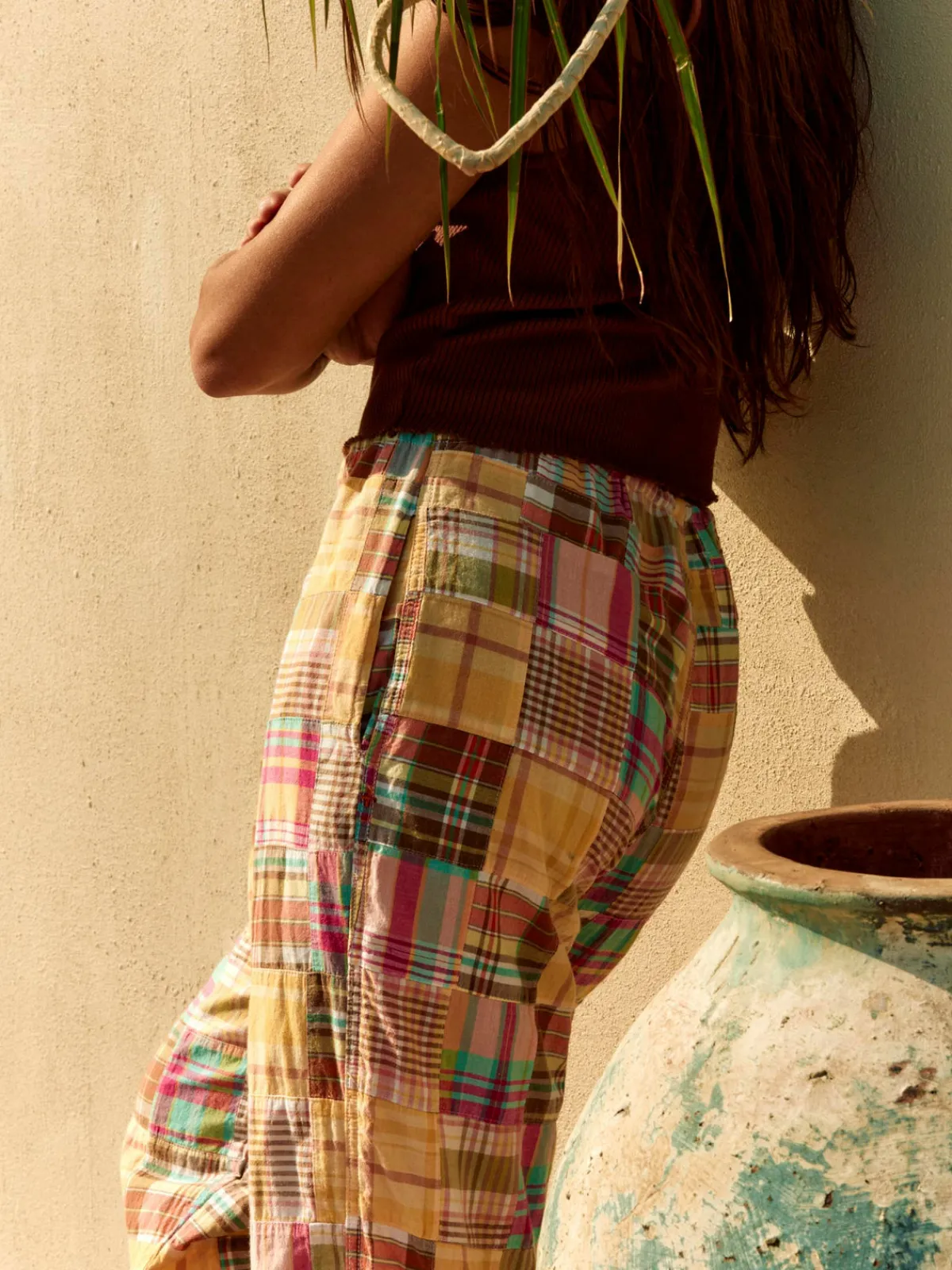 Women Imogene + Willie madras lounge pant in townsend
