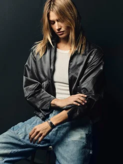 Women Imogene + Willie maya court jacket in satin