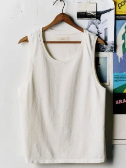 Imogene + Willie midweight box tank in vintage white