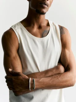 Imogene + Willie midweight box tank in vintage white