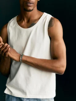 Imogene + Willie midweight box tank in vintage white