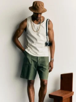 Imogene + Willie midweight box tank in vintage white