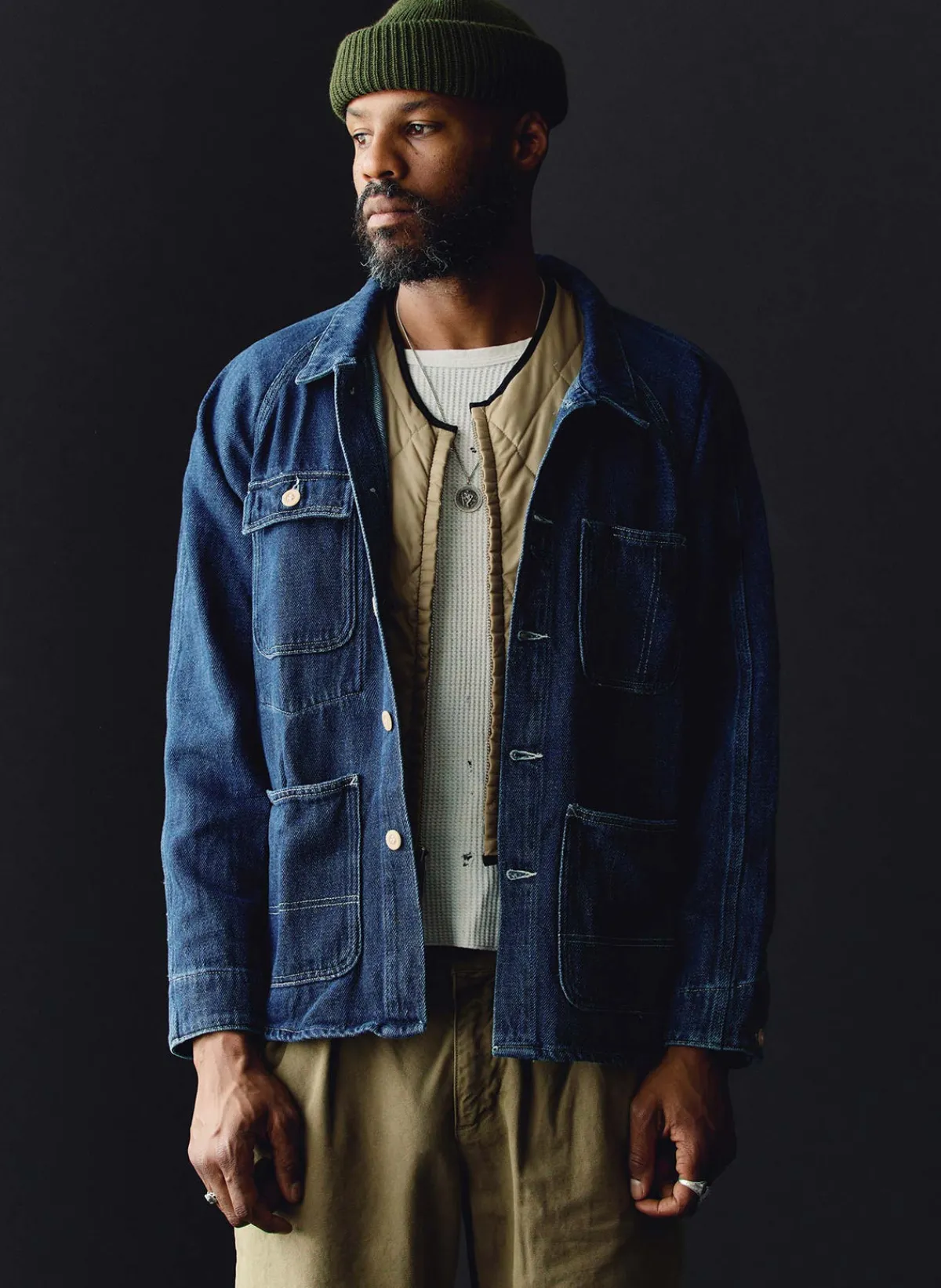 Imogene + Willie mill valley raglan jacket in indigo