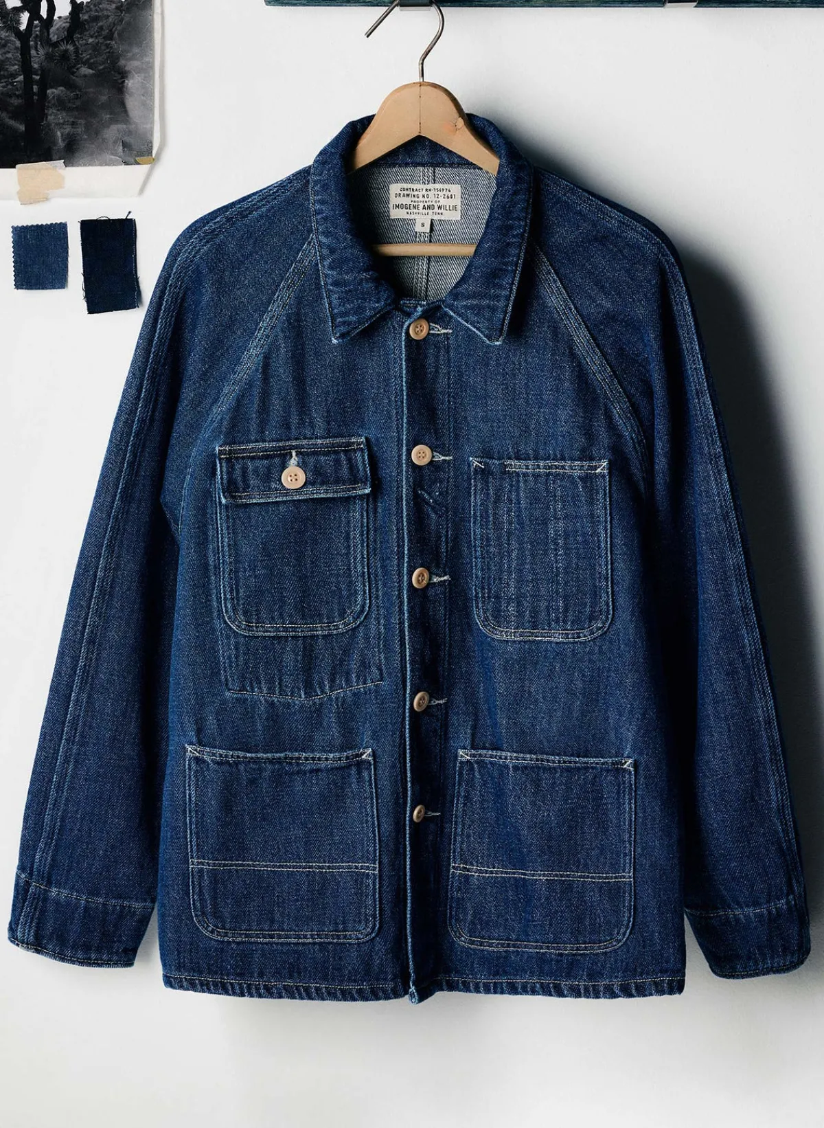 Imogene + Willie mill valley raglan jacket in indigo