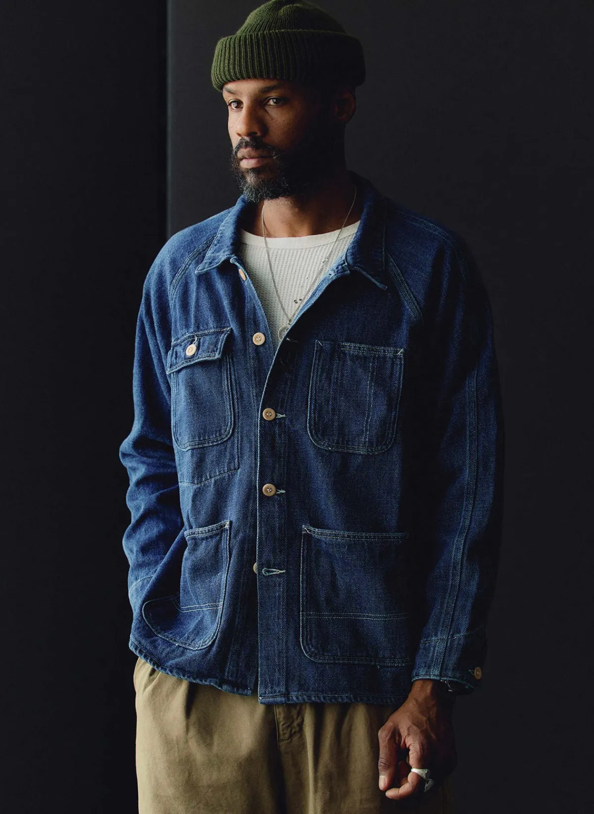 Imogene + Willie mill valley raglan jacket in indigo
