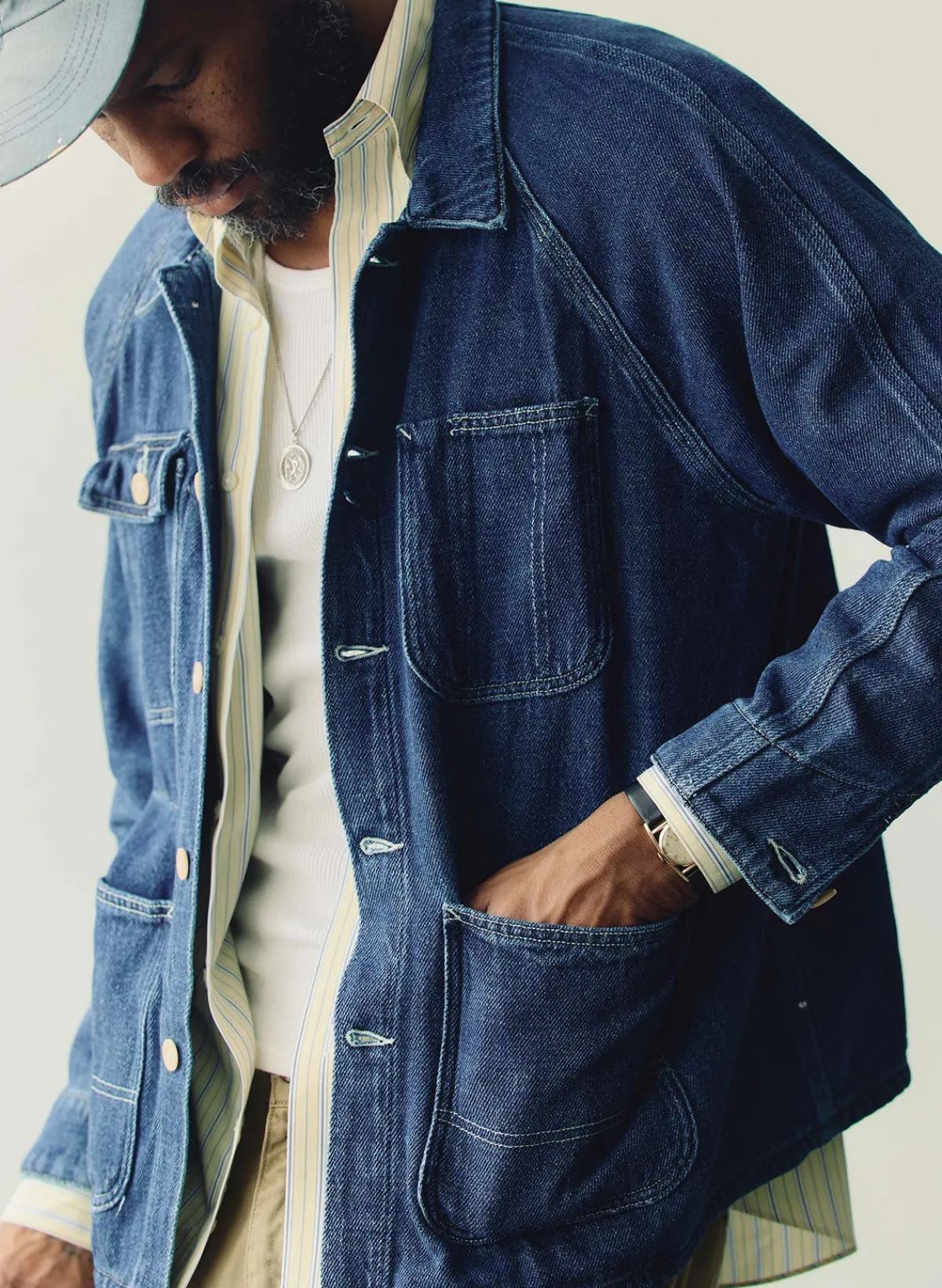 Imogene + Willie mill valley raglan jacket in indigo