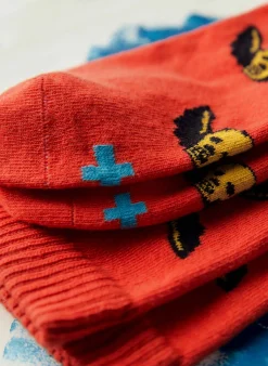Women Imogene + Willie not today sock in poppy
