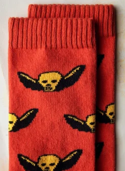 Women Imogene + Willie not today sock in poppy