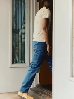 Imogene + Willie oceanside relaxed pant in postman blue