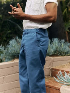 Imogene + Willie oceanside relaxed pant in postman blue