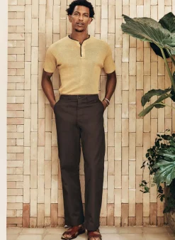 Imogene + Willie oceanside relaxed pant in brown