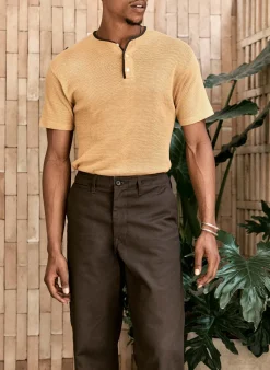 Imogene + Willie oceanside relaxed pant in brown