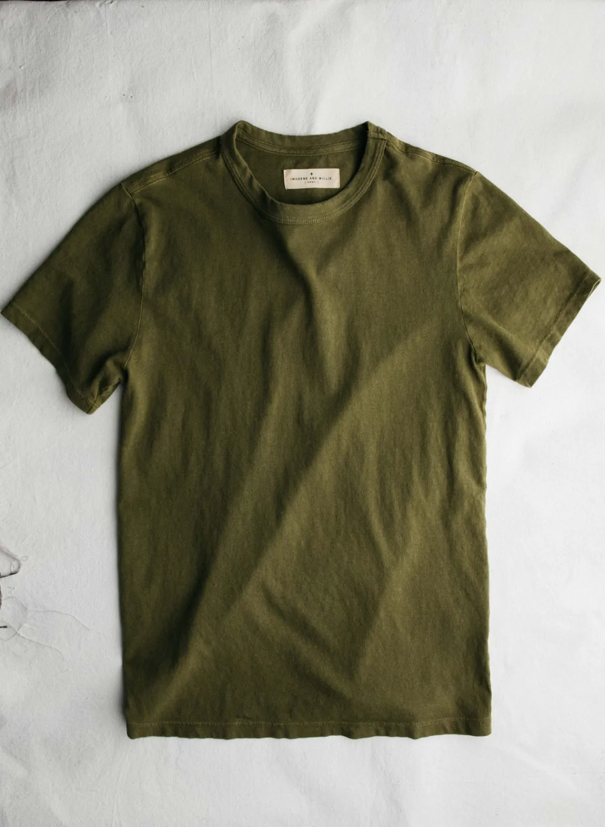 Women Imogene + Willie olive knit midweight crew