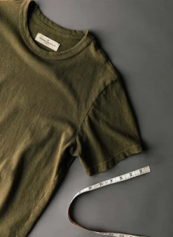 Women Imogene + Willie olive knit midweight crew
