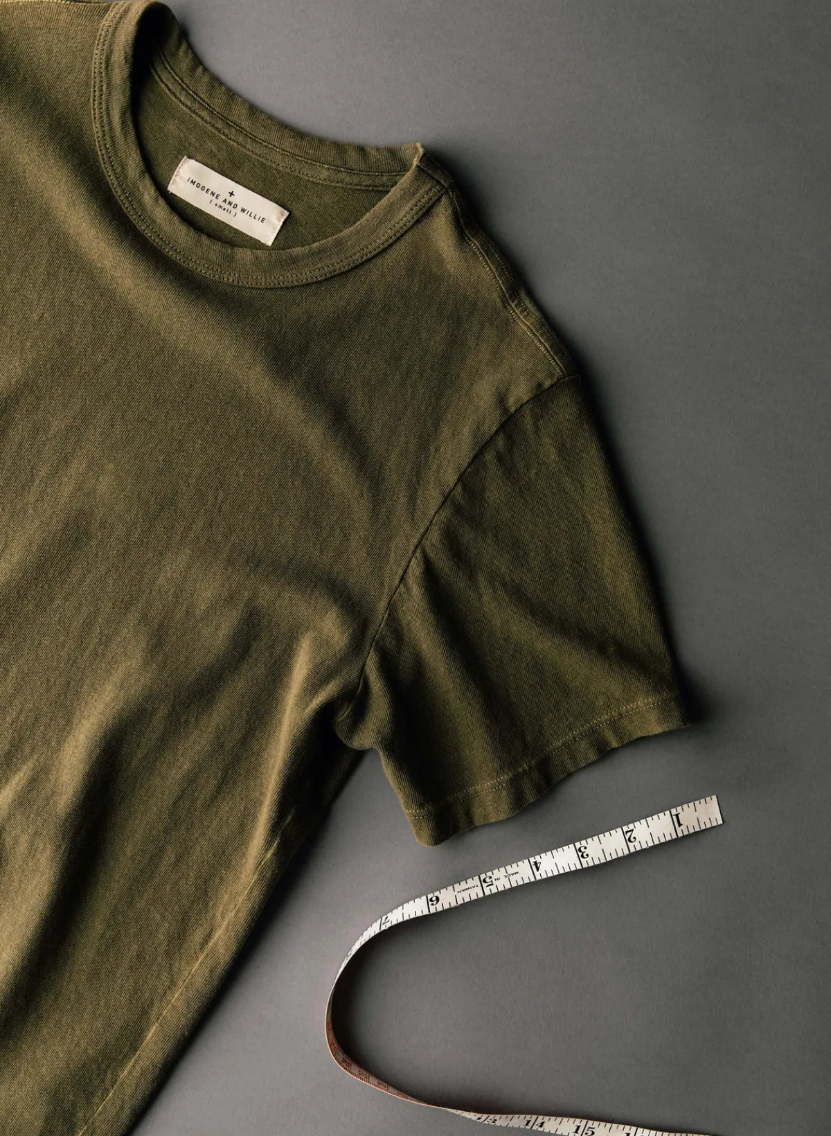 Women Imogene + Willie olive knit midweight crew