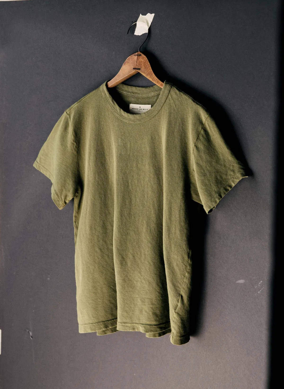 Women Imogene + Willie olive knit midweight crew