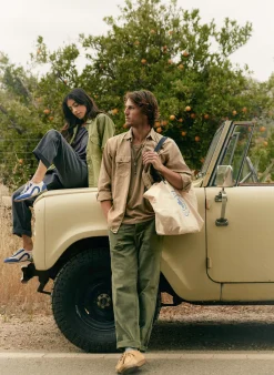 Imogene + Willie oliver military trouser in olive
