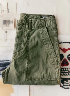 Imogene + Willie oliver military trouser in olive