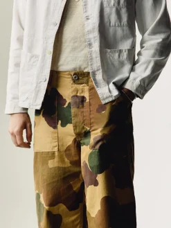 Imogene + Willie oliver military trouser in painted camo