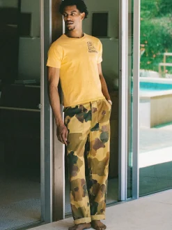 Imogene + Willie oliver military trouser in painted camo