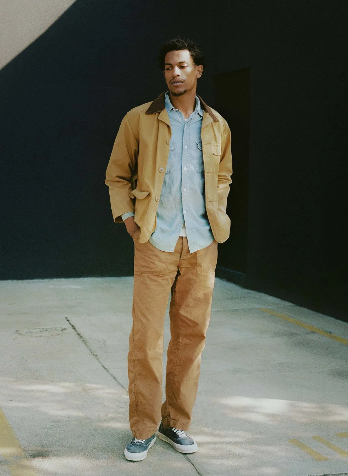 Imogene + Willie oliver ripstop in field brown