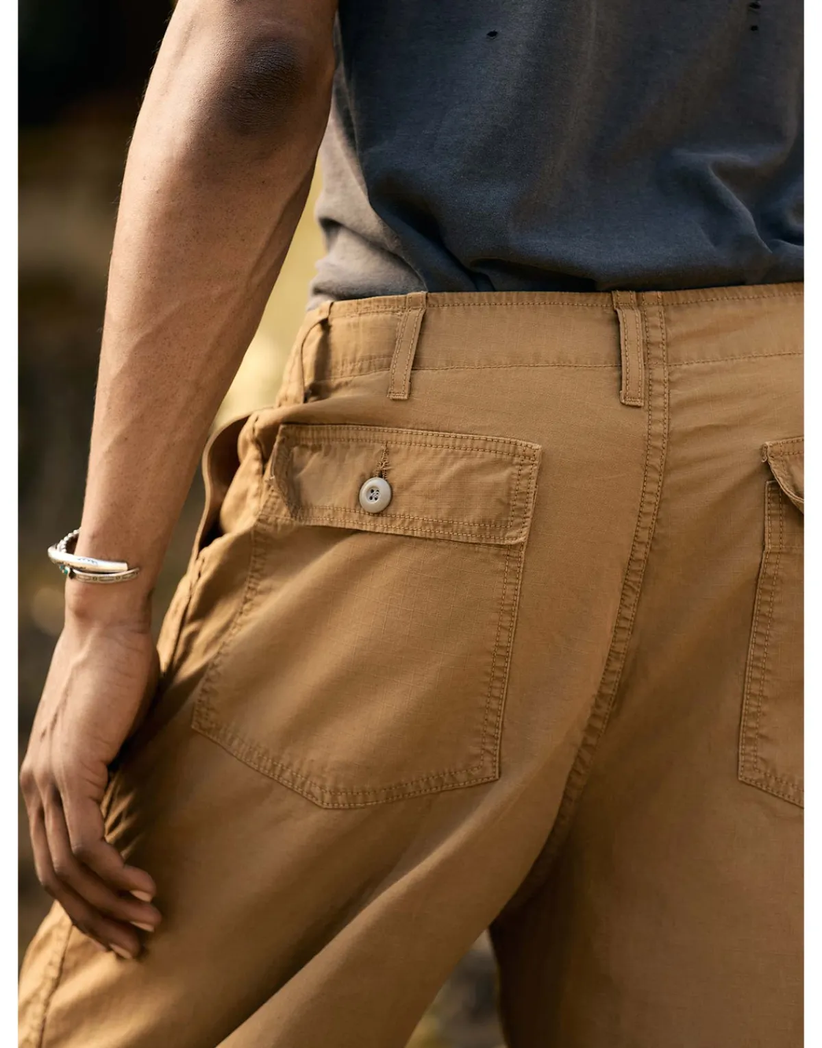 Imogene + Willie oliver ripstop in field brown