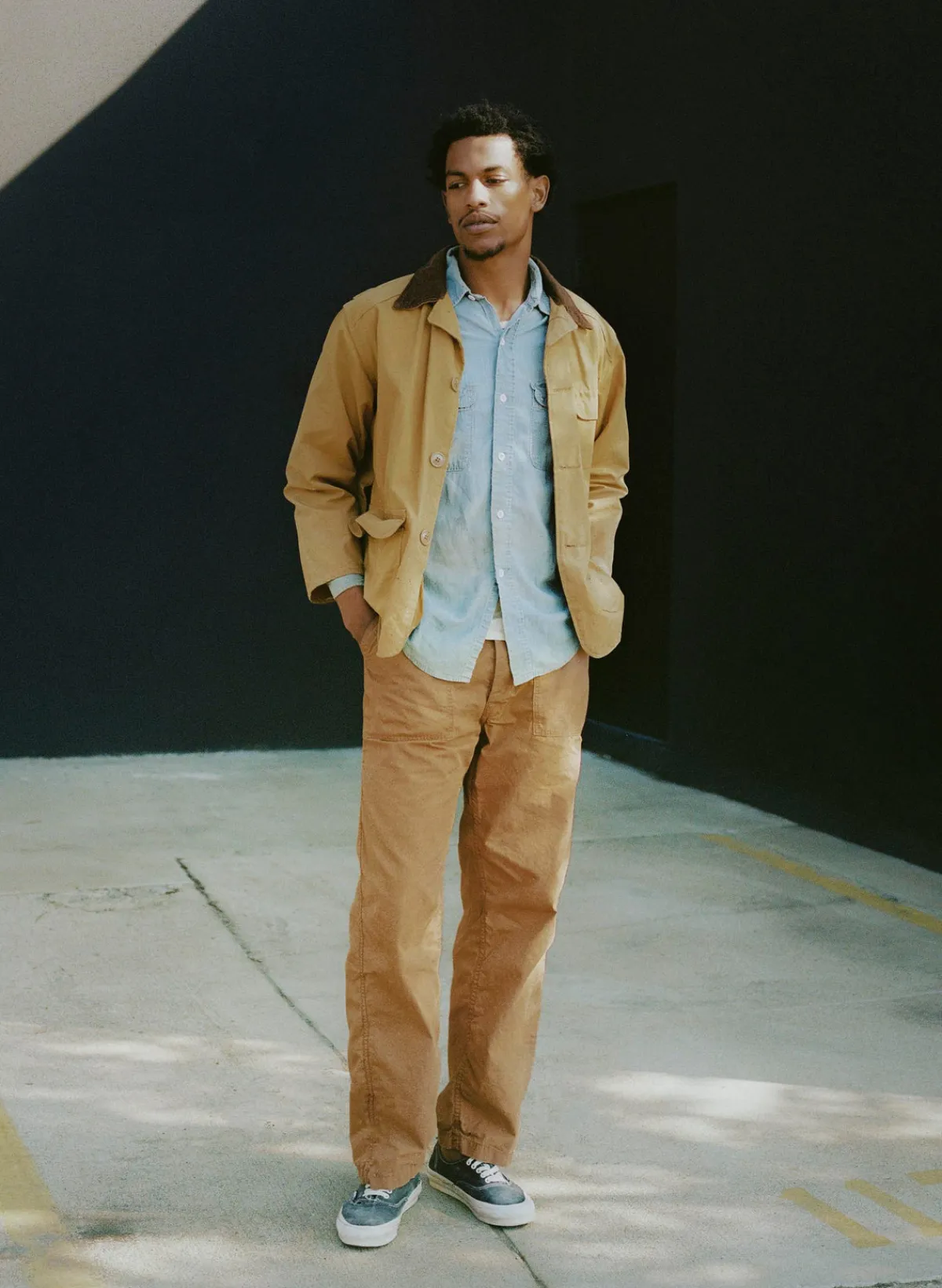 Imogene + Willie oliver ripstop in field brown