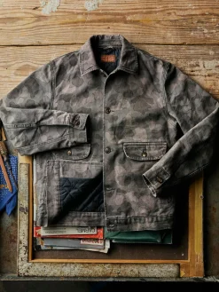 Imogene + Willie quilt lined canvas chore coat in camo