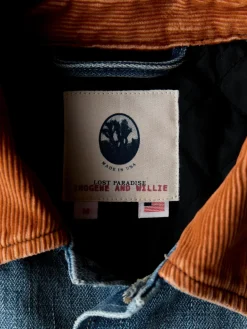 Imogene + Willie quilt lined washed denim chore coat
