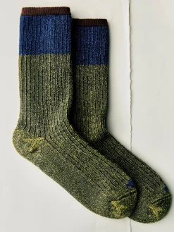 Women Imogene + Willie ribbed boot sock in alpine