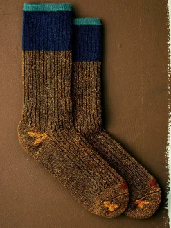 Women Imogene + Willie ribbed boot sock in bonfire