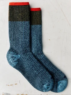 Women Imogene + Willie ribbed boot sock in lake