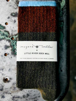 Women Imogene + Willie ribbed boot sock in umber