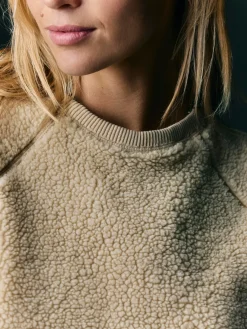 Women Imogene + Willie ribbed sherpa crew in dover