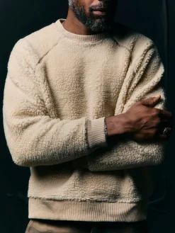 Imogene + Willie ribbed sherpa crew in dover